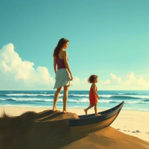 Artistic representation for "vacation dilemma: am i wrong for refusing to babysit sibling's kids