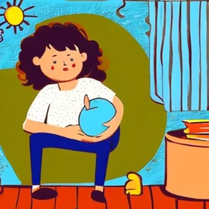 Artistic representation for Half of children suffer sleepless nights with worry and stress