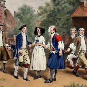 Artistic representation for Colonial garb and Nikes : What it like to live in the middle of American history – Saratogian