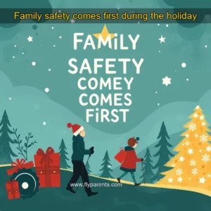 Artistic representation for Family safety comes first during the holiday