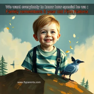 Artistic representation for We want everybody to know how special he wa : Family remembers 5 year old Finn Katona