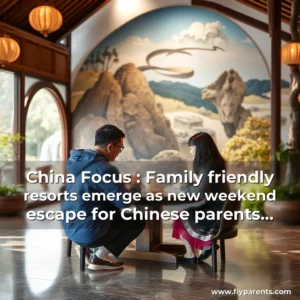 Artistic representation for China Focus : Family friendly resorts emerge as new weekend escape for Chinese parents Xinhua