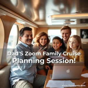 Artistic representation for Dad'S Zoom Family Cruise Planning Session!