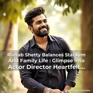 Artistic representation for Rishab Shetty Balances Stardom And Family Life : Glimpse Into Actor Director Heartfelt Moments With His Loved Ones People News