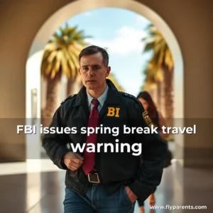 Artistic representation for FBI issues spring break travel warning